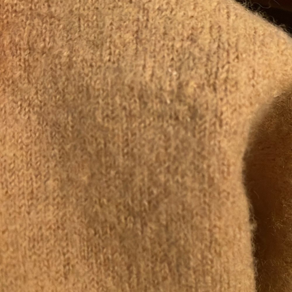 Eileen fisher Women's XL Mustard Yellow Sweater long boiled wool kimono coat - Picture 9 of 11